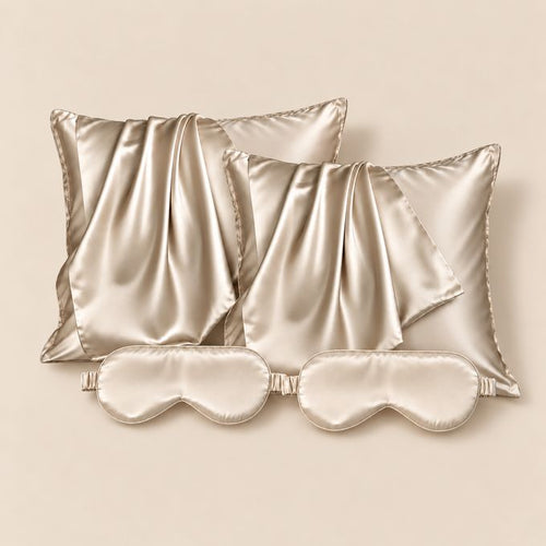 Coffret Double, taies 65×65 cm, coloris Ivoire